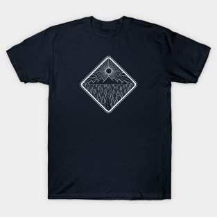 Road to the mountains - sign T-Shirt